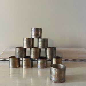 Vintage Brass Napkin Holders